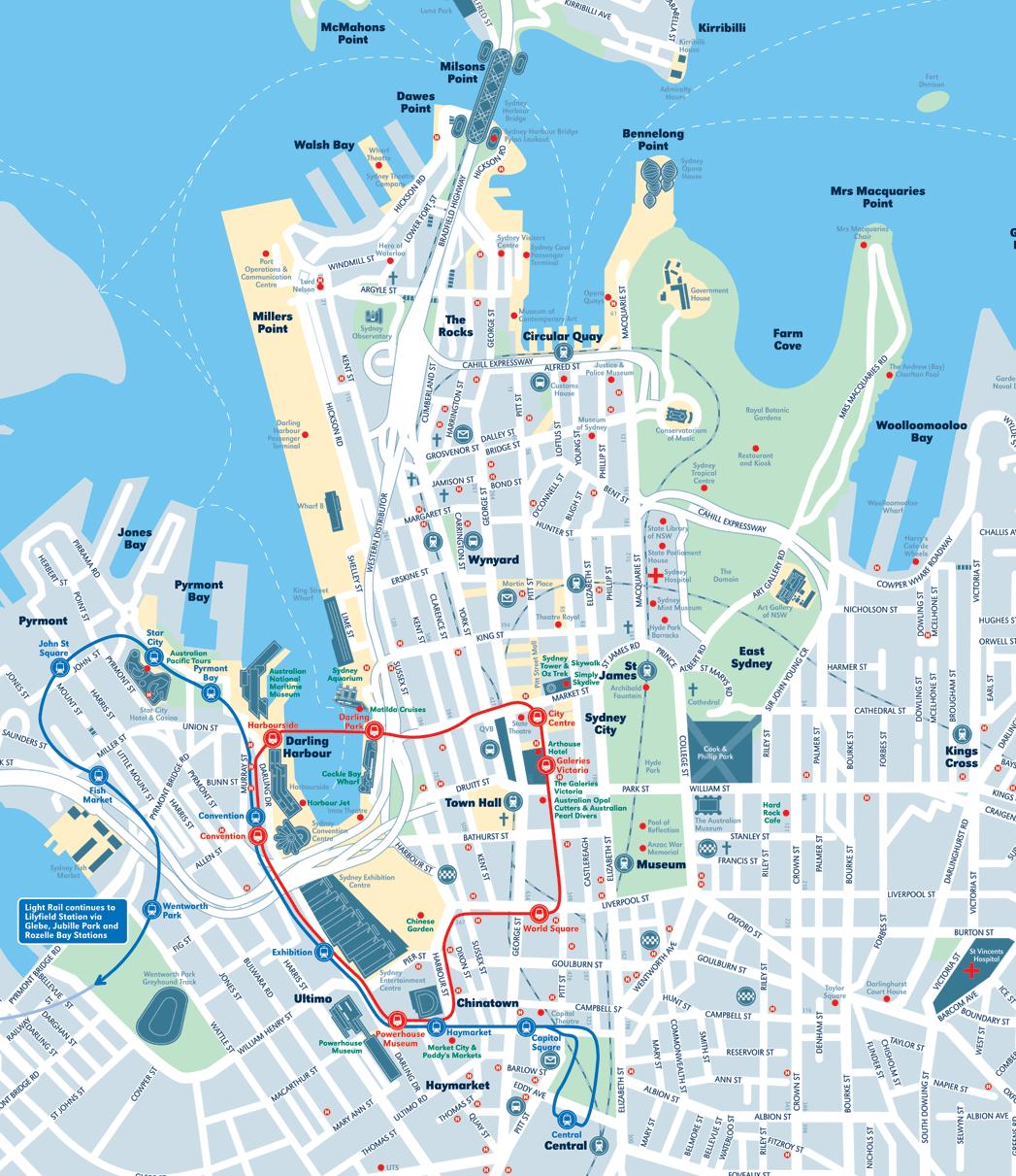 sydney karta Sydney city karta   Karta över sydney (Australien) sydney karta