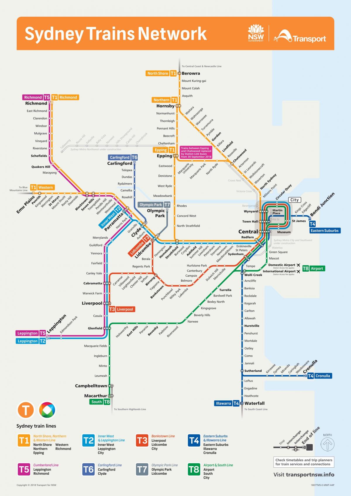 sydney karta Sydney tunnelbana karta   Sydney rör karta (Australien) sydney karta