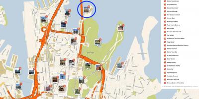 Sydney opera house karta - Karta över operahuset i sydney (Australien)